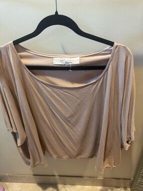 Mauve Taupe Dolman Sleeve Tunic Top